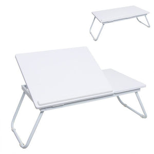 Bandeja Para Sofá o Cama Plegable Blanco 55 X 32 X 23 cm