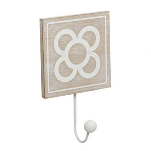 Set 3 Percheros de Pared Individual de Madera Panot Natural 10 x 25 x 12cm