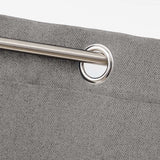 Cortina Opaca Noble Poliester Plata 140 X 260 cm