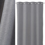 Cortina Opaca Noble Poliester Plata 140 X 260 cm