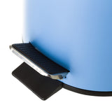 Papelera 3 Litros Metal/pp Azul Claro 17 X 24,5 cm