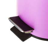 Papelera 3 Litros Metal/pp Violeta 17 X 24,5 cm