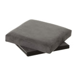 Puf Arcón Plegable Velvet Gris Oscuro 38 X 38 X 38 cm