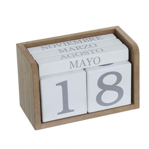 Calendario de Madera 16,2 x 8 x 10,5cm