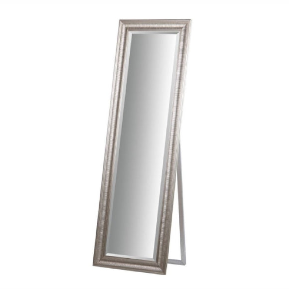 Espejo de Pie Madera Plateado 48 x 4 x 168cm