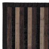 Alfombra Rayas Gris de Bambú 60 x 90 cm
