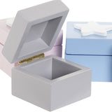 Caja Madera Cristal con 4 Cajitas 12 X 12 X 7 cm