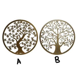 DECORACIÓN PARED ARBOL DE METAL 40 X 1 X 40 CM