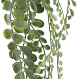 Set 2 Planta Artificial de Plástico Colgante Verde 15 x 15 x 76cm