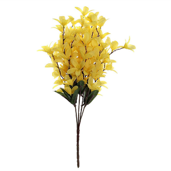 Set 2 Ramo Flores de Plástico Amarrilo 15 x 15 x 37cm