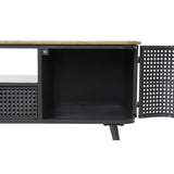 Mueble para TV de Madera y Metal Gris 118 x 41 x 45cm