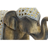 Figura Elefante de Resina Envejecido con Espejo 46 x 20 x 31cm