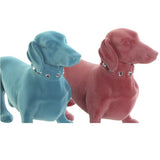 Figura Resina 22x8,5x14 Perro Flocado 2 Surt.