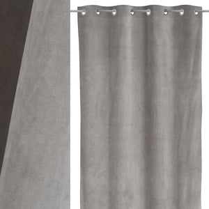 CORTINA VELVET 19 POLIESTER PLATA 140 X 260 CM