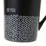 SET 4 TAZAS MUG DE PORCELANA NEGRO 11,50 X 8 X 12,30 CM
