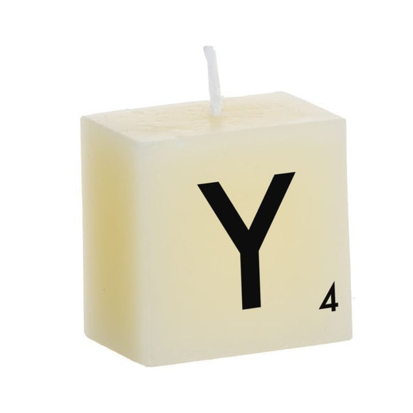 VELA LETRA 'Y' 3,5 X 5,5 X 5,5 CM