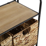 Mueble de Baño con 2 Cestas 60 X 32 X 104 cm